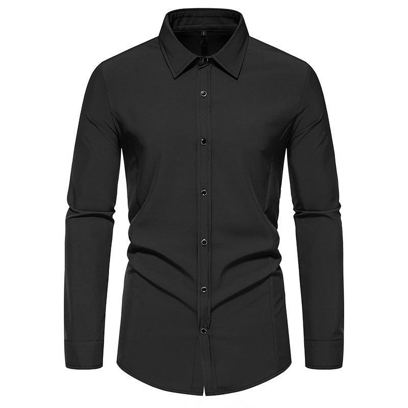 Trendy long sleeve shirt for men with a chic elegant cut Lune London
