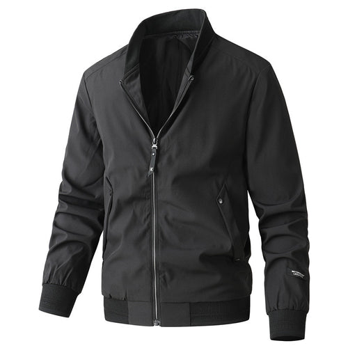 Stylish transitional jacket for men with trendy high collar Lune London