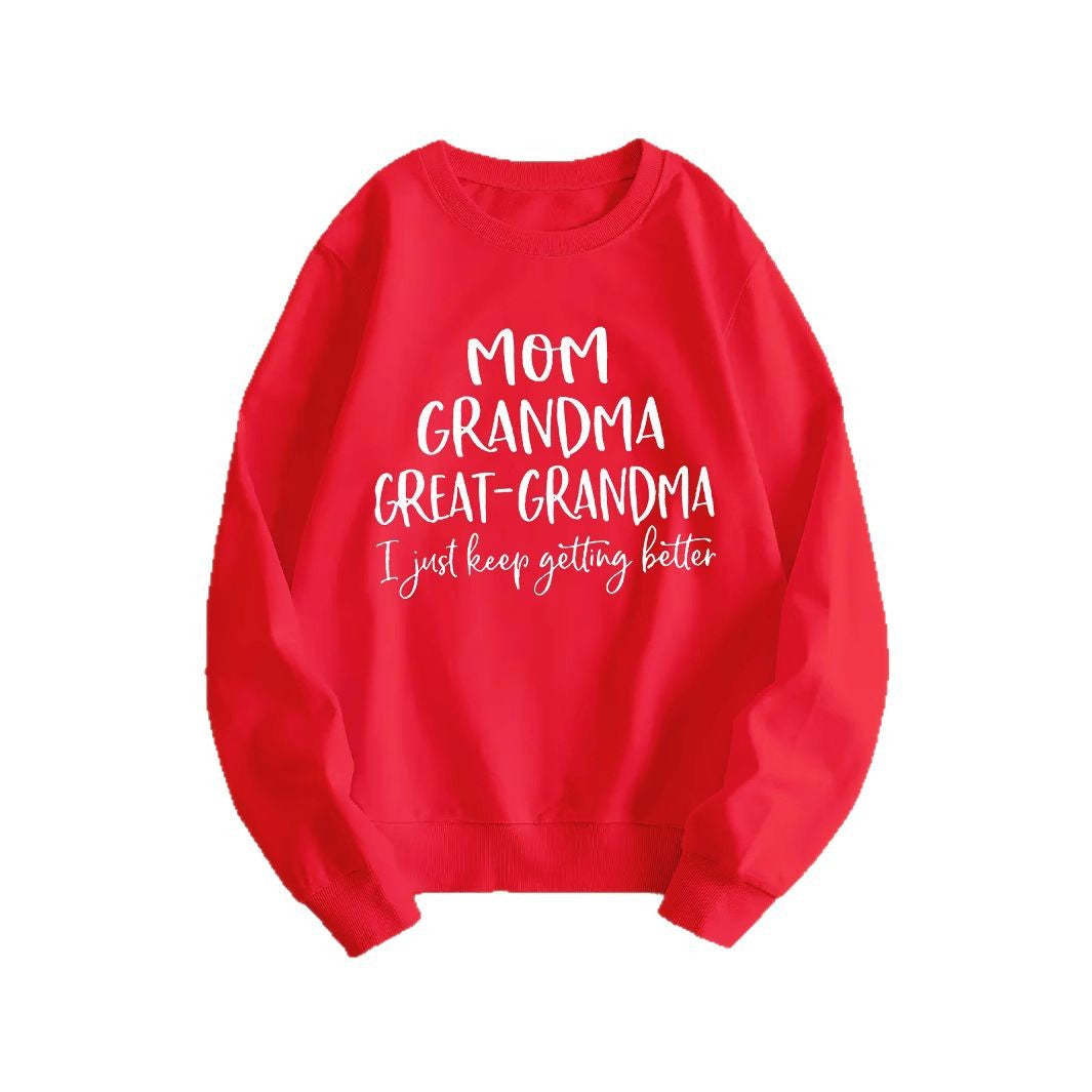 Sweat-shirt femme avec imprimé familial créatif et coupe confortable Chic & Stil
