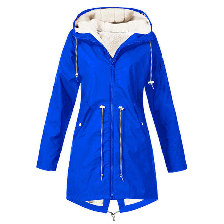 Trendy women's transition jacket with warm inner lining and practical hood Lune Londonl
