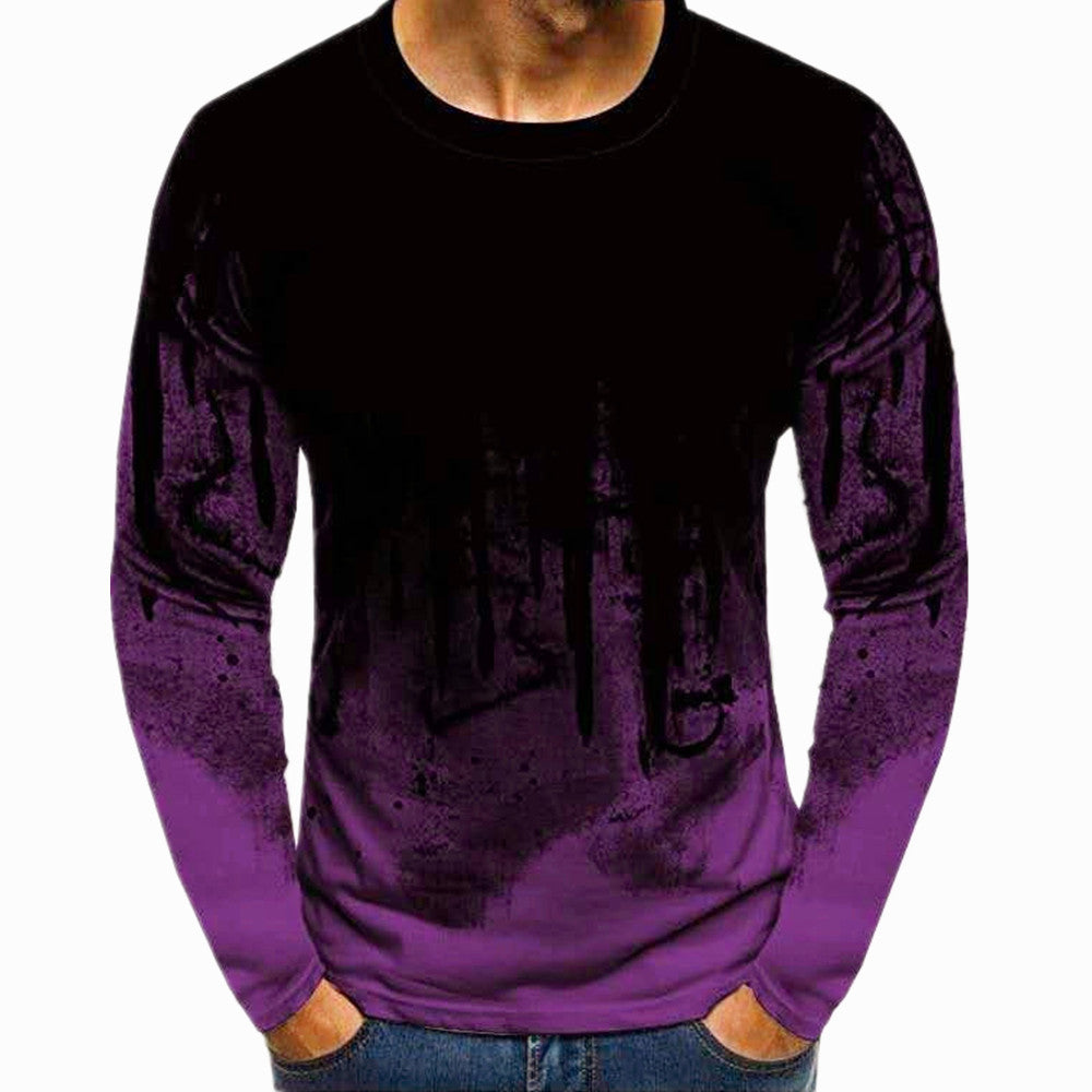 Long sleeve men's t-shirt with modern graphic accents and a sporty fit Lune London