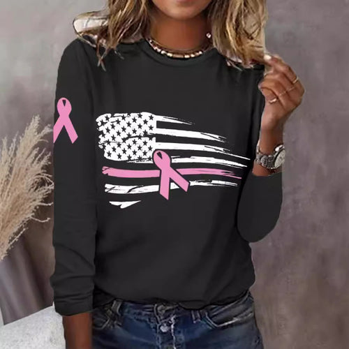 Women's casual T-shirt with creative flag and bow design Lune London