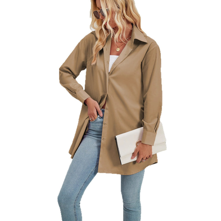 Women's shirt blouse with an elegant oversized cut and classic button details Lune London