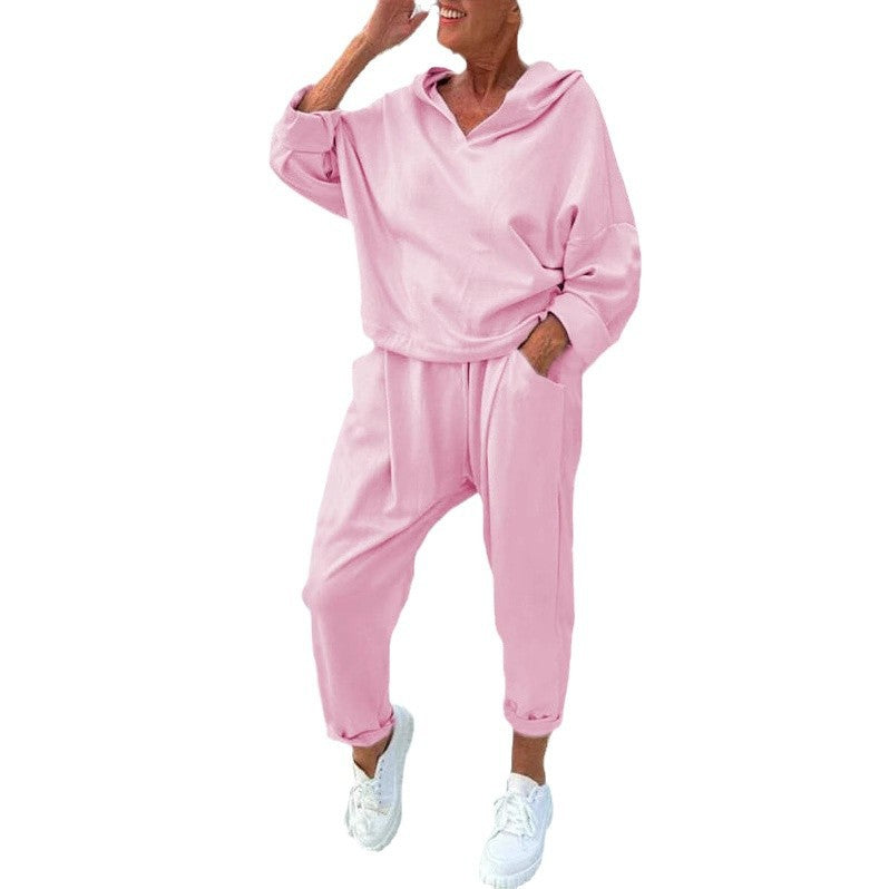 Women's Comfortable Relaxation Set with Oversized Sweater and Jogging Pants Lune London