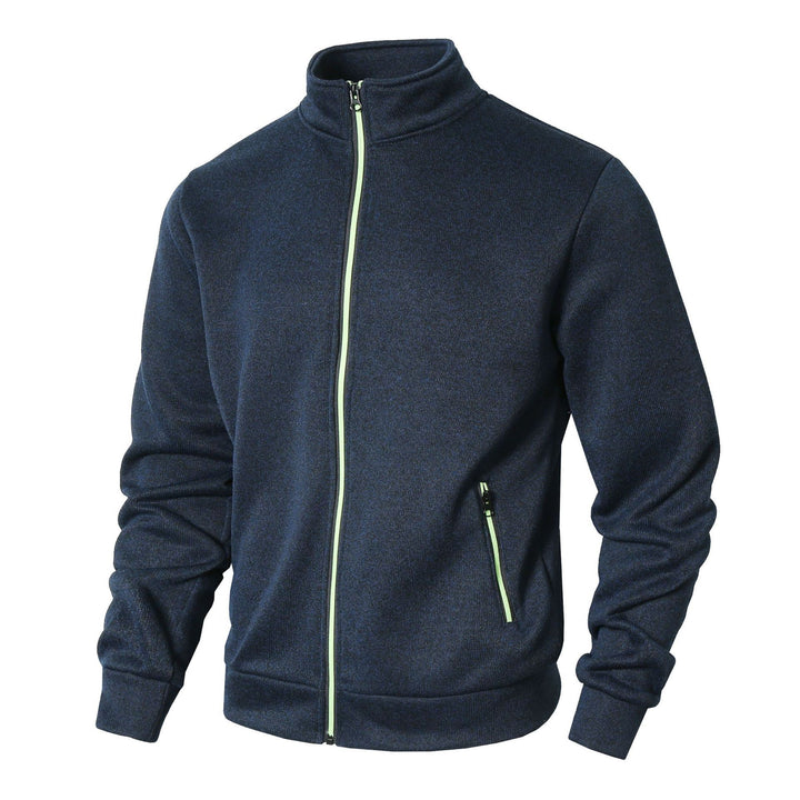 Sporty fleece jacket for men with a comfortable high collar and zippered pockets Lune London