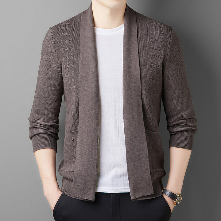 Jacket sweater for men with a modern cut and practical pockets Lune London