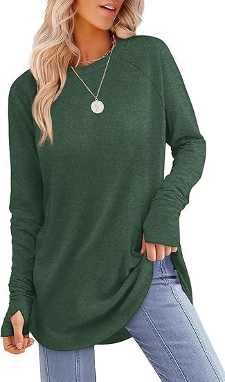 Women's casual long sleeve t-shirt with modern cut Lune London