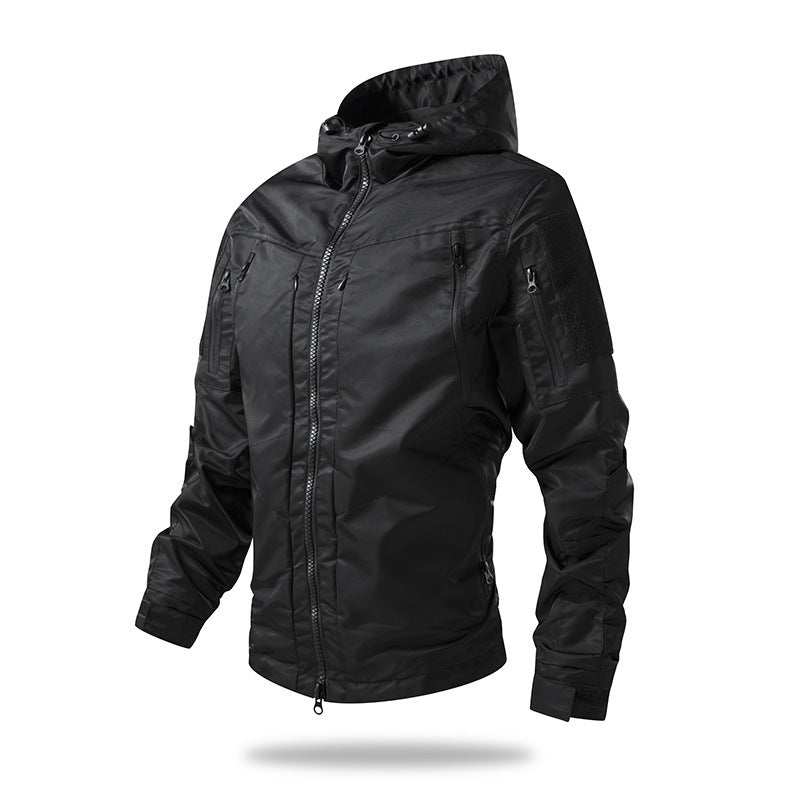 Technical outdoor jacket for men with breathable membrane Lune London