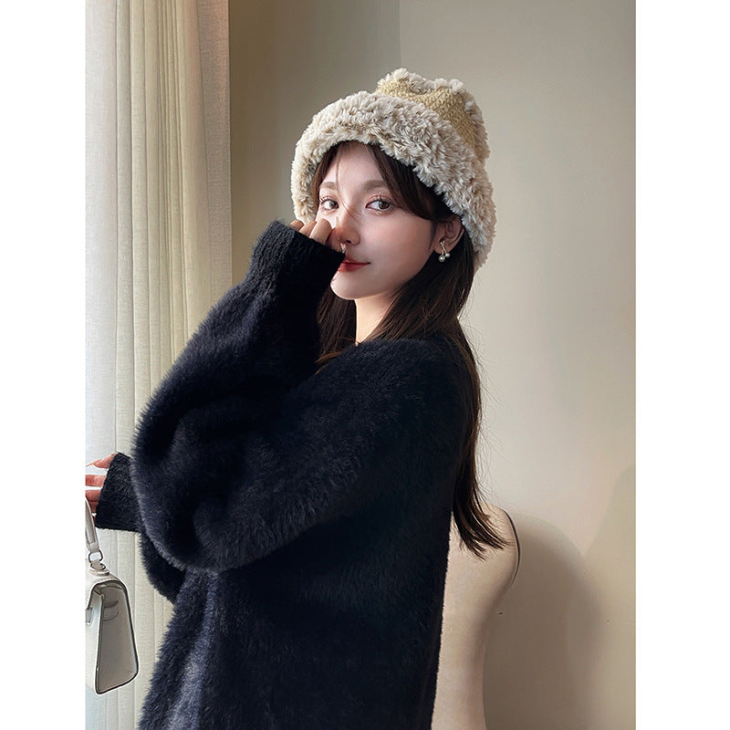 Cardigan surdimensionné pour femmes avec boutons en forme de cœur et matériau doux Chic & Stil