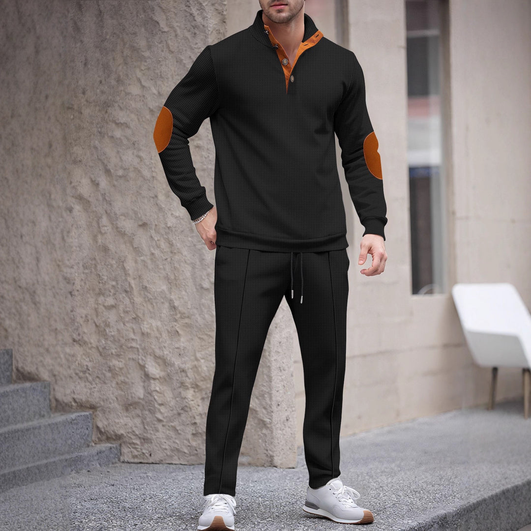 Men's sports suit with a modern cut and stylish contrasting details Lune London