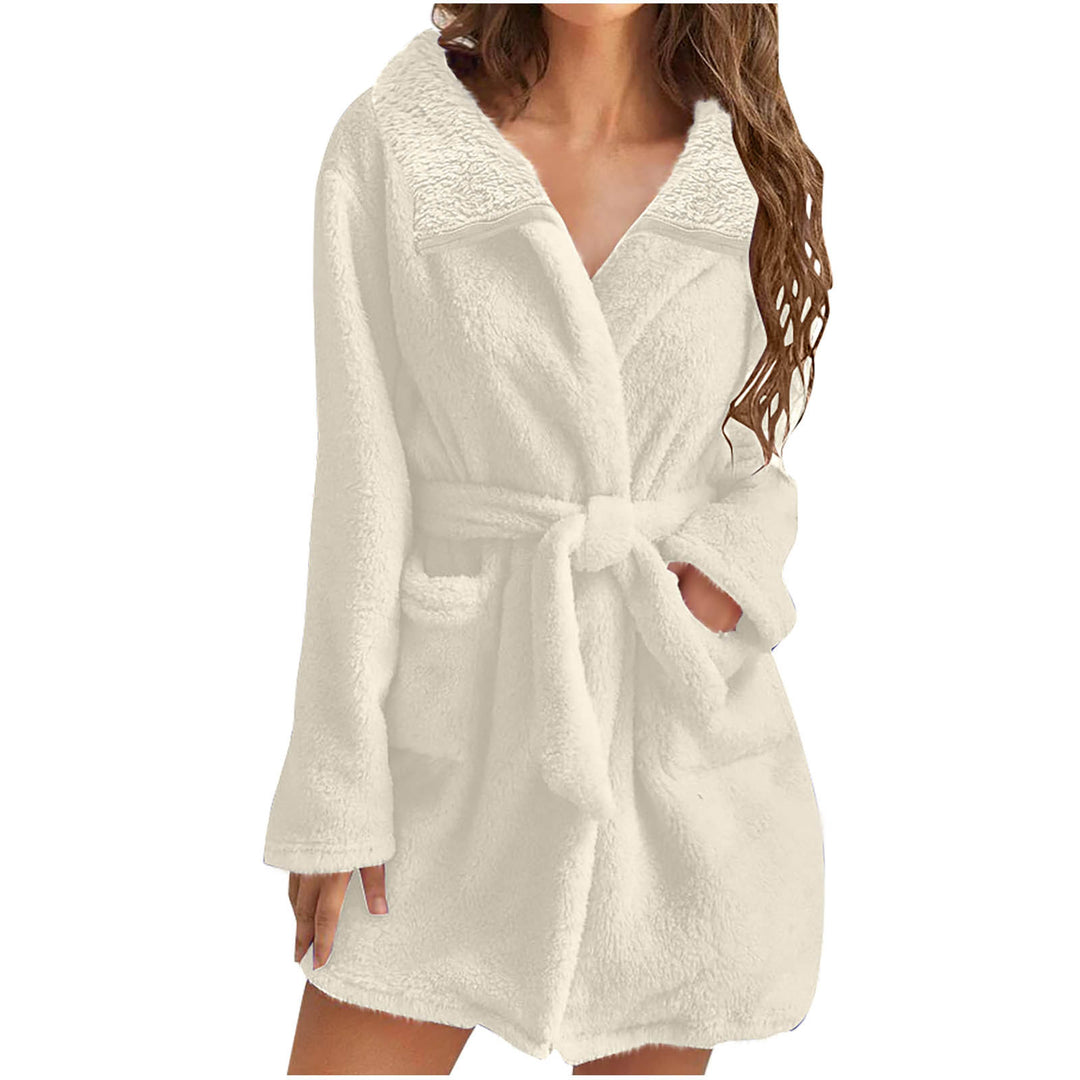 Ladies Cozy Polar Fleece Robe Lune London