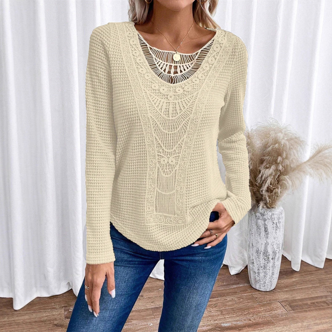 Elegant and fine women's top with lace accents Lune London