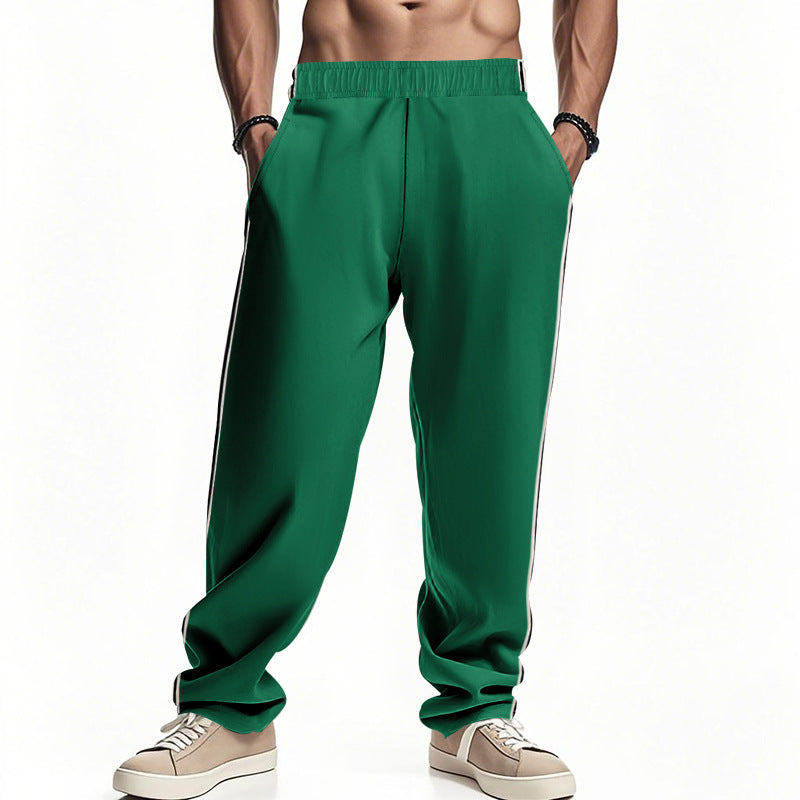 Sport leisure pants for men with side stripes and elastic waist Lune London