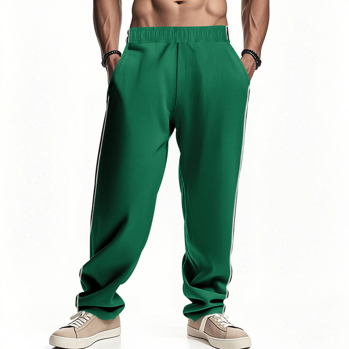 Sport leisure pants for men with side stripes and elastic waist Lune London