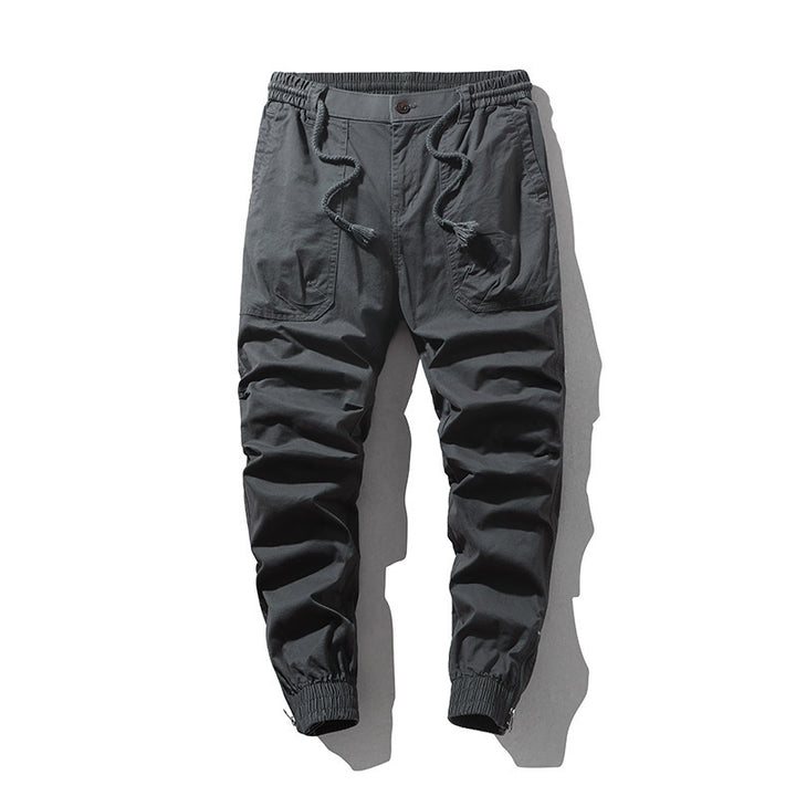 Men's cargo pants with elastic waistband and practical side pockets Lune London
