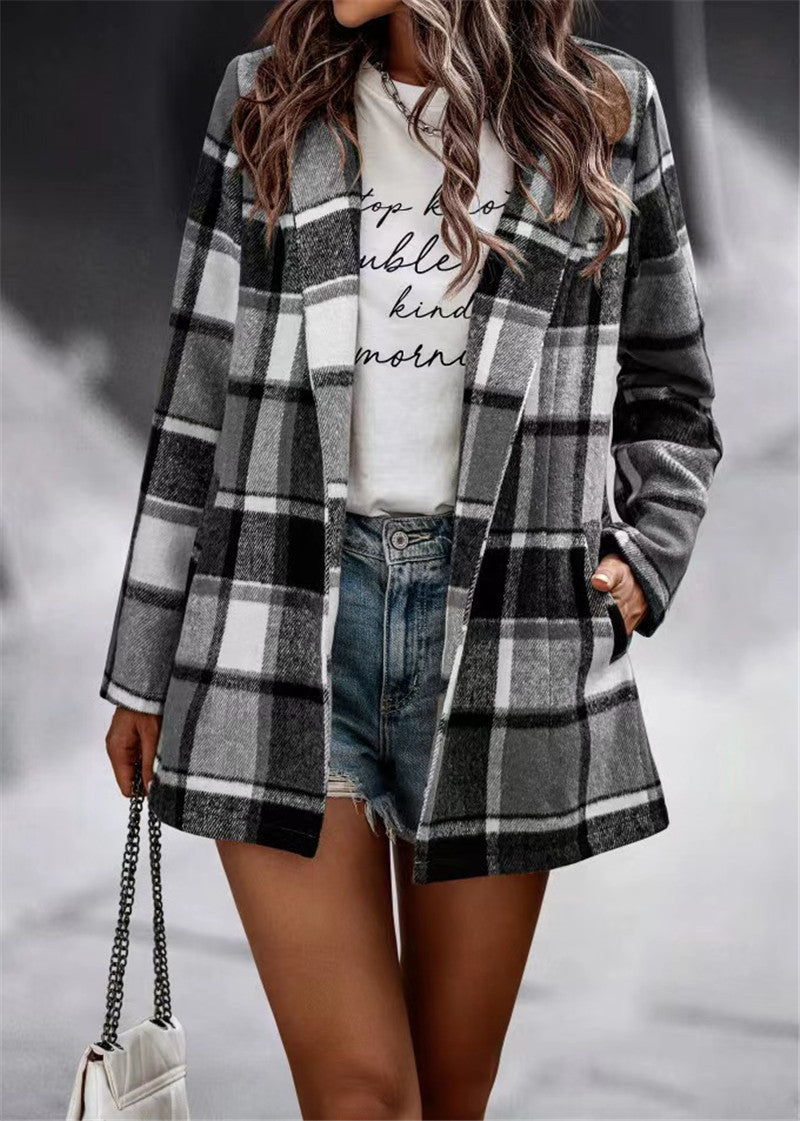 Lune London Casual Checked Jacket for Women