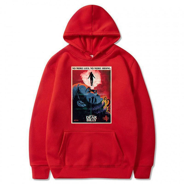 Women's hooded sweatshirt with creative film motif and cozy kangaroo pocket Chic & Stil