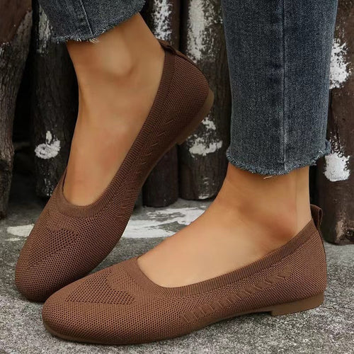Ballet flats for women with breathable upper material Lune London