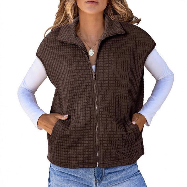 Dames gilet à fermeture éclair Chic & Stil