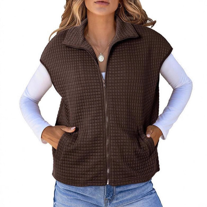 Dames gilet à fermeture éclair Chic & Stil