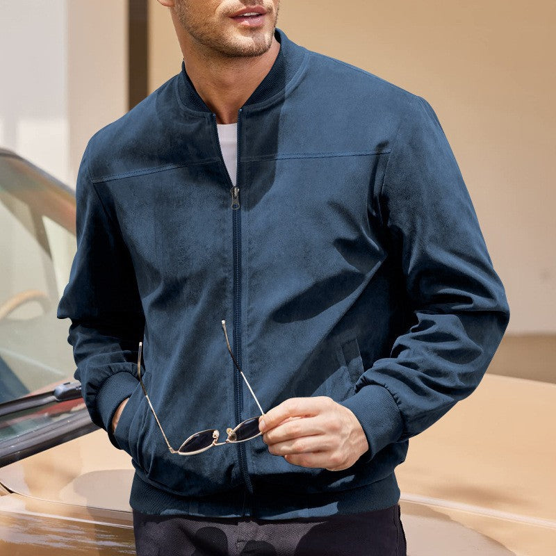 Men's bomber jacket in soft faux leather Lune London