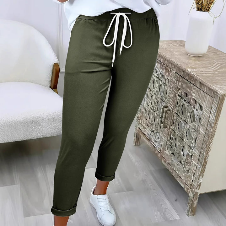 Lune London Women's Leisure Jogging Pants with Elastic Waistband