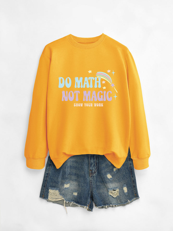 Sweat-shirt décontracté pour femmes avec motif de mathématiques inspirant Chic & Stil