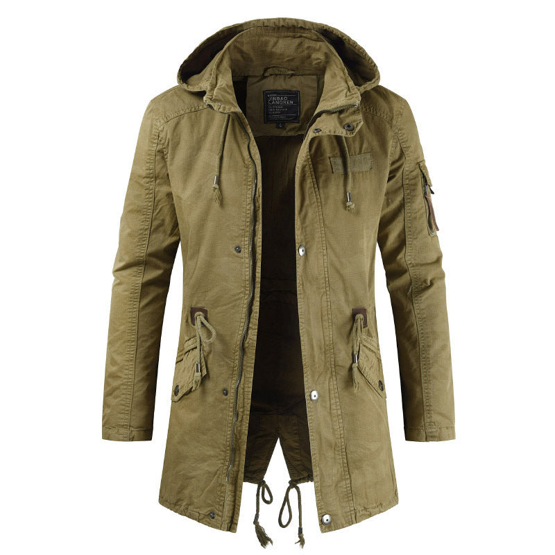 Casual and functional park jacket for men with hood and practical pockets Lune London