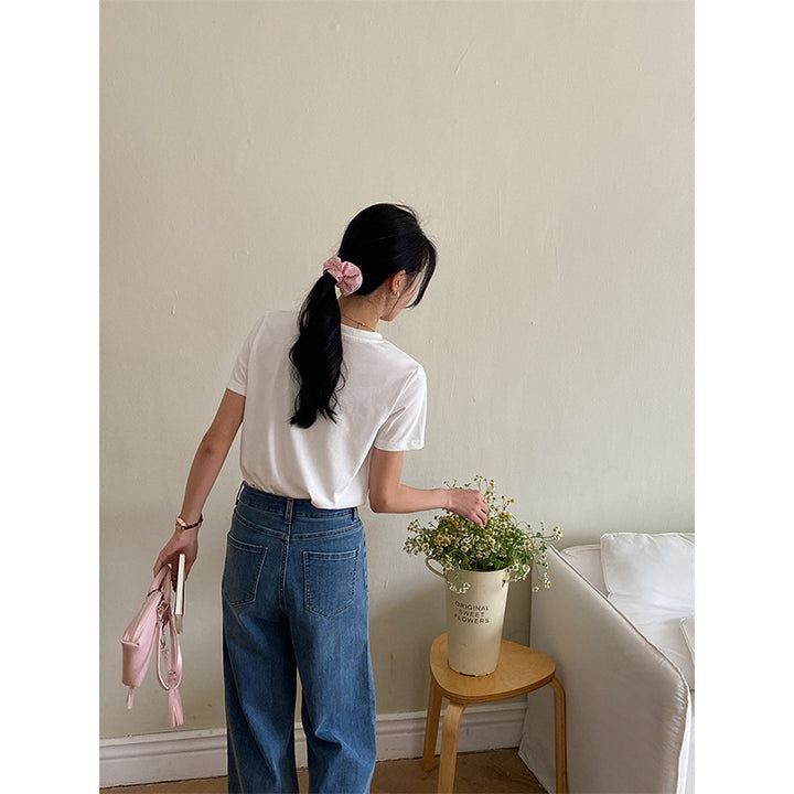 Women's loose-fitting high-waist jeans Chic & Stil