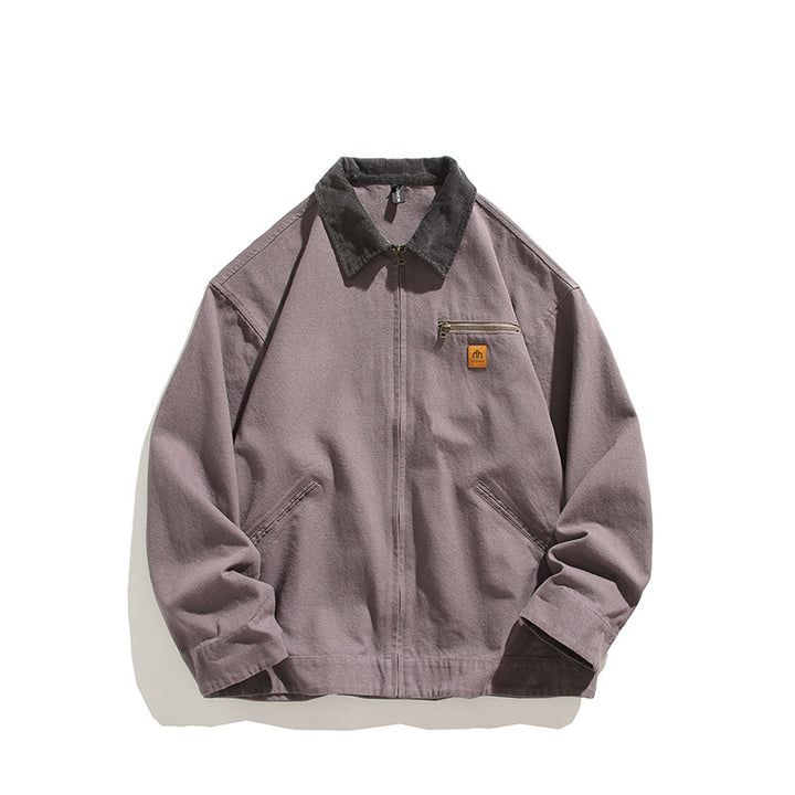 Robust casual jacket for men with high collar and practical pockets Lune London