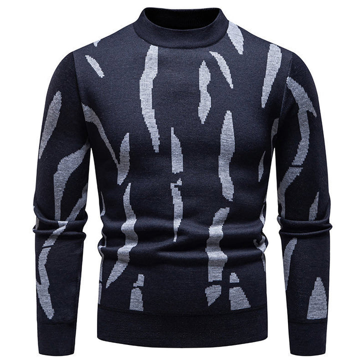 Chic and stylish graphic pattern sweater for men