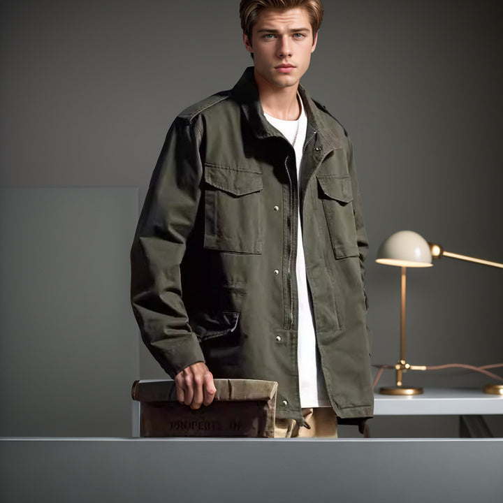 Lune London military style utility jacket for women