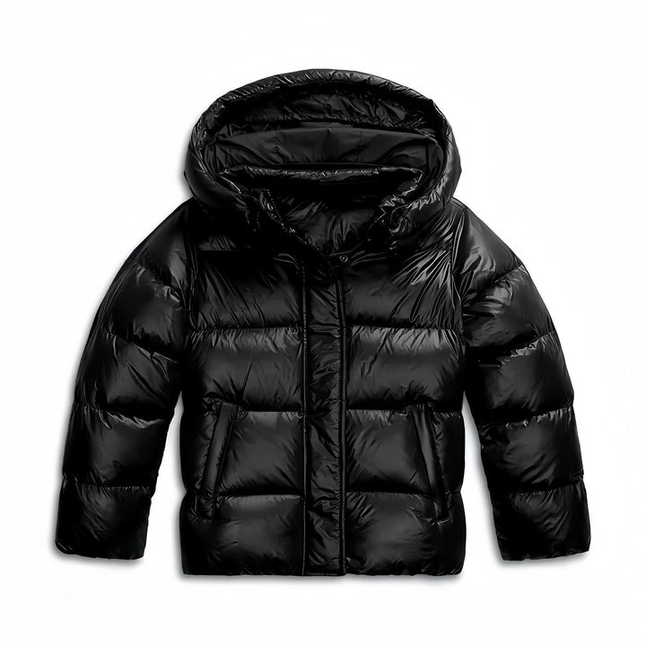 Women's ultra-light down jacket with hood and pockets Lune London