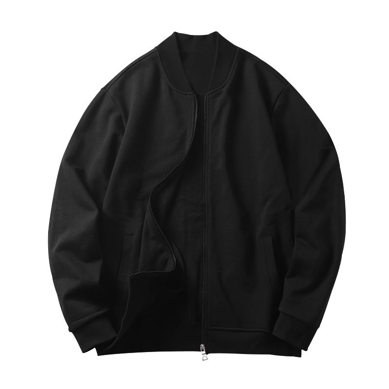Sporty bomber jacket for men with hidden zipper and elastic cuffs Lune London