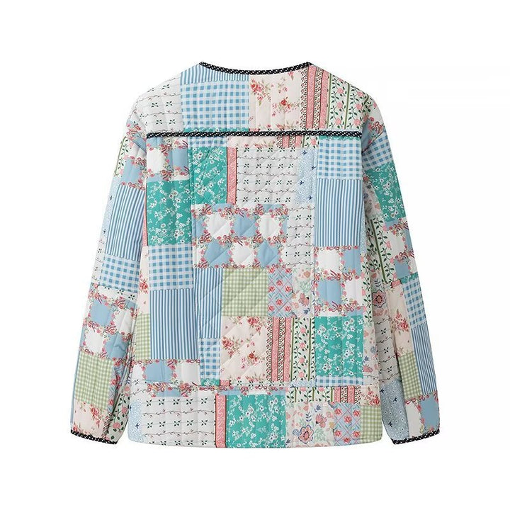 Veste patchwork pour femmes au design élégant et aux poches pratiques Chic & Stil