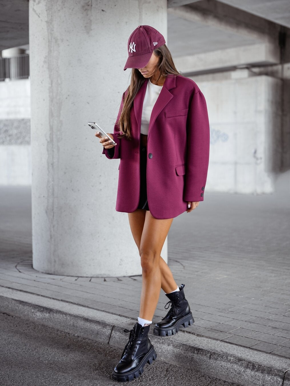 Oversized women's jacket with relaxed fit from Lune London