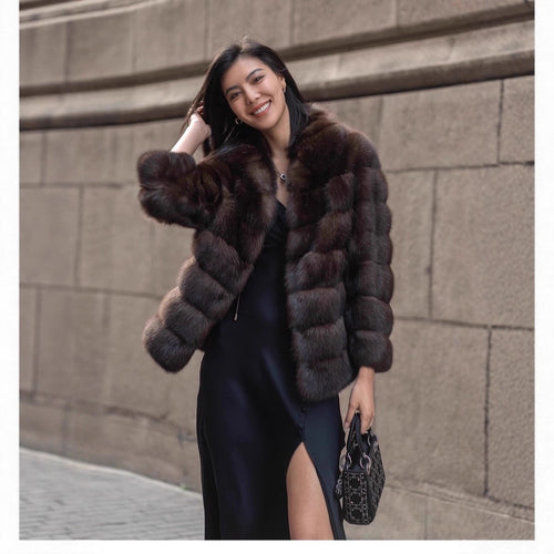 Elegant and luxurious ladies fur jacket Lune London