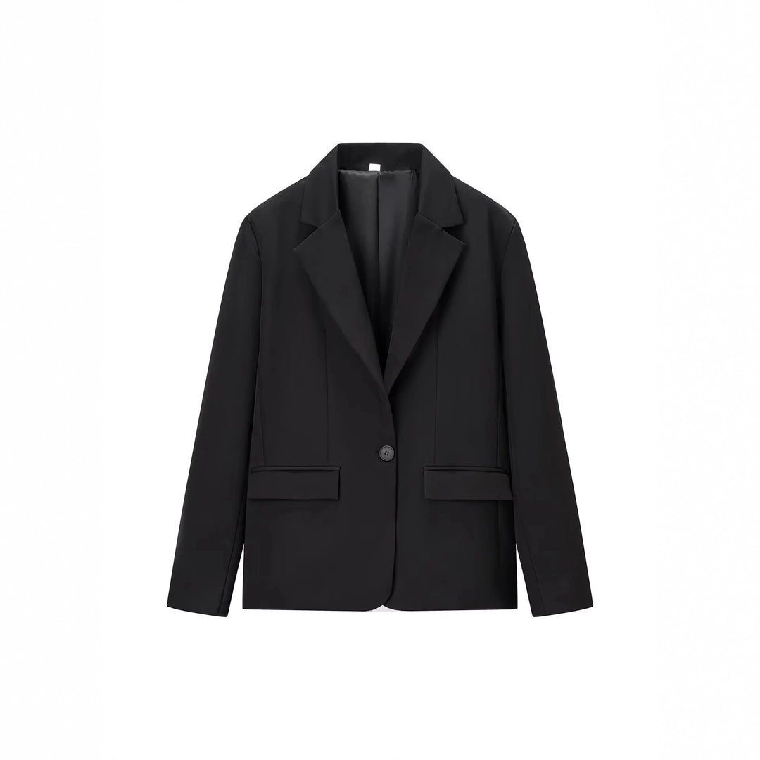 Ladies elegant suit set with fitted blazer and wide trousers Lune London