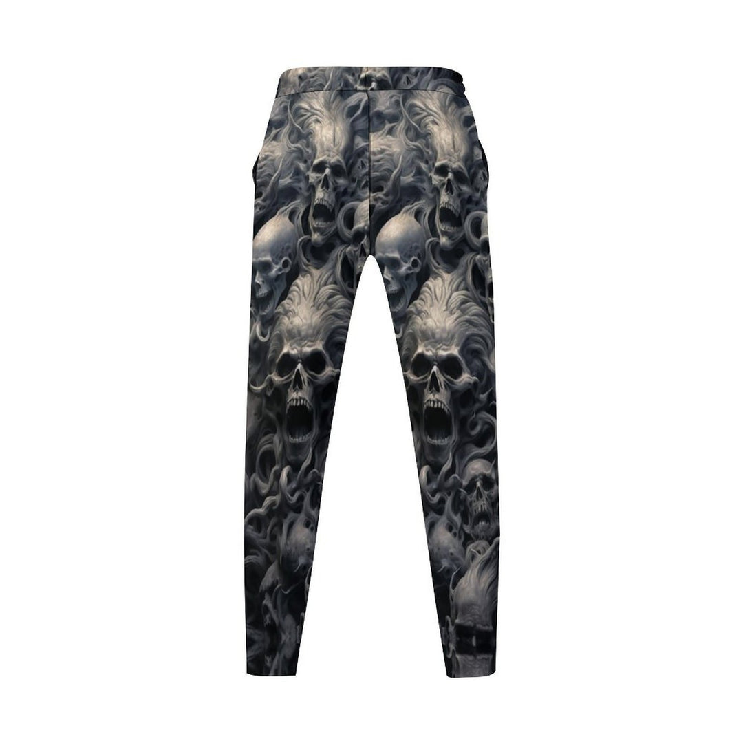 Casual denim pants for men with skull pattern Chic and Style
