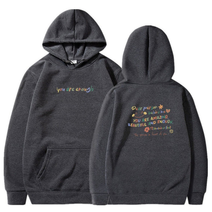 Women's Hooded Sweatshirt with Motivational Print and Comfortable Fit Lune London