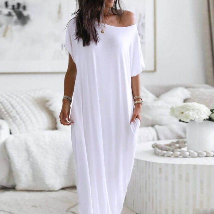 Lune London Off-Shoulder Butterfly Print Maxi Dress for Women