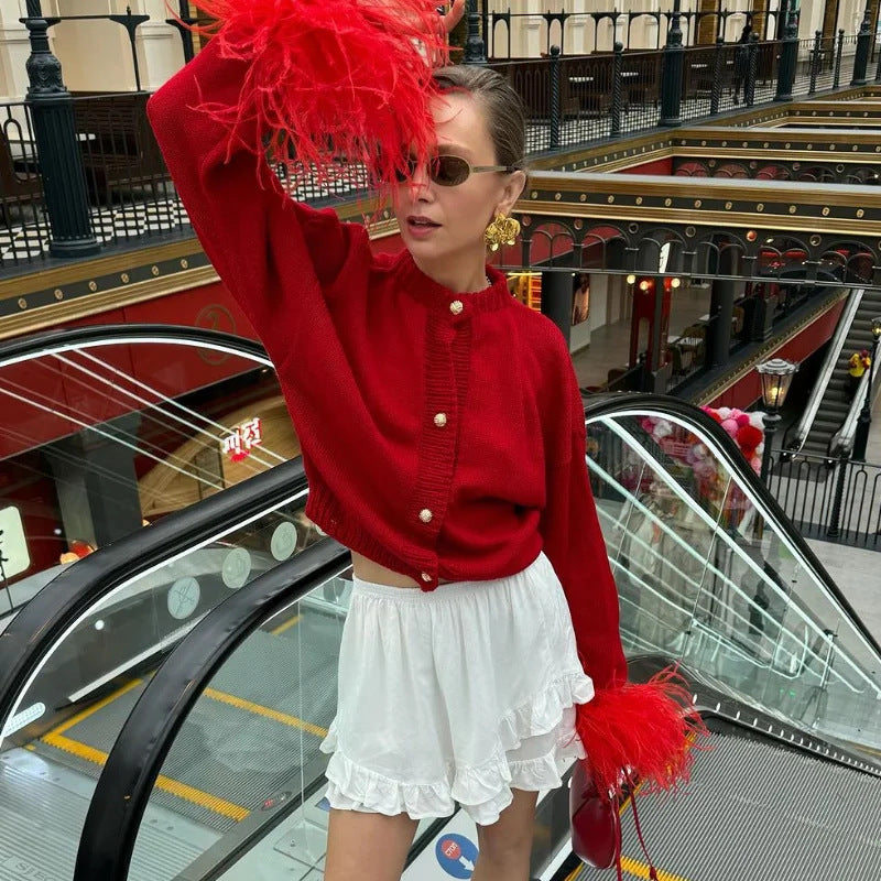 Cardigan élégant pour femmes avec des manches fantaisie Chic & Stil