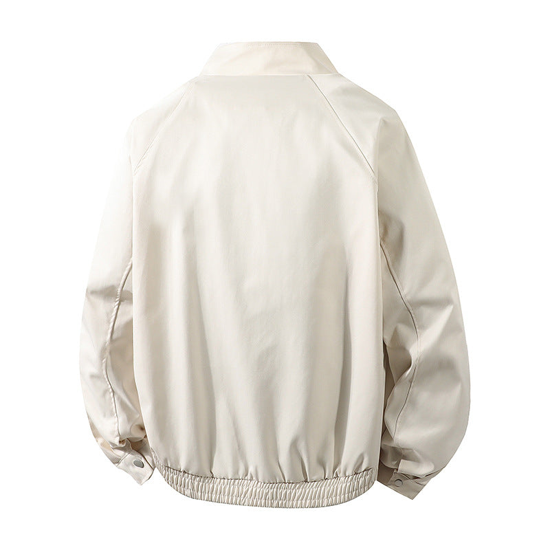 Men's windbreaker leisure jacket with high collar and elastic cuffs Lune London