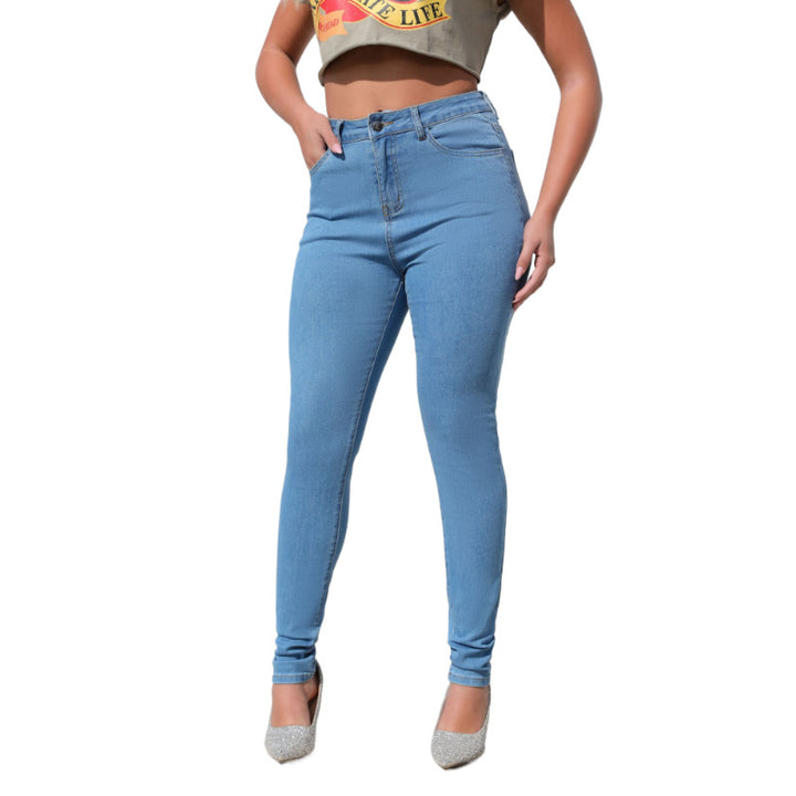 High-waisted skinny jeans for women with fitted cut Lune London