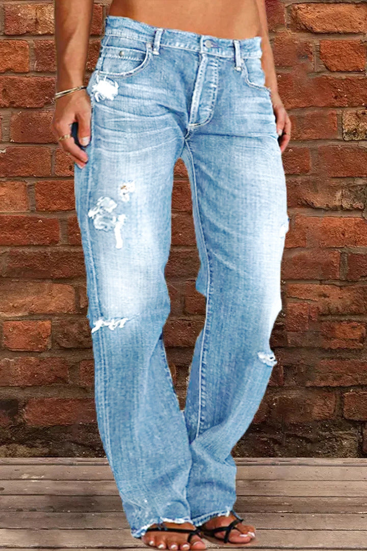 Lune London | Women's loose jeans in used look