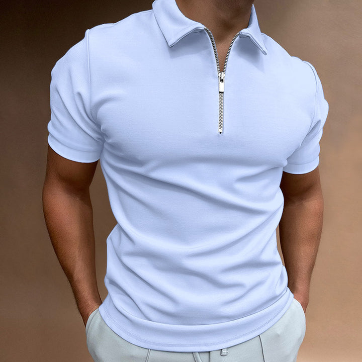 Men's polo shirt with zipper Lune London