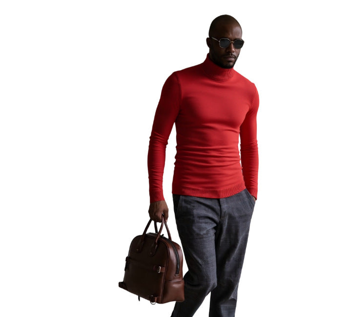 Men's turtleneck sweater with a fine texture Lune London