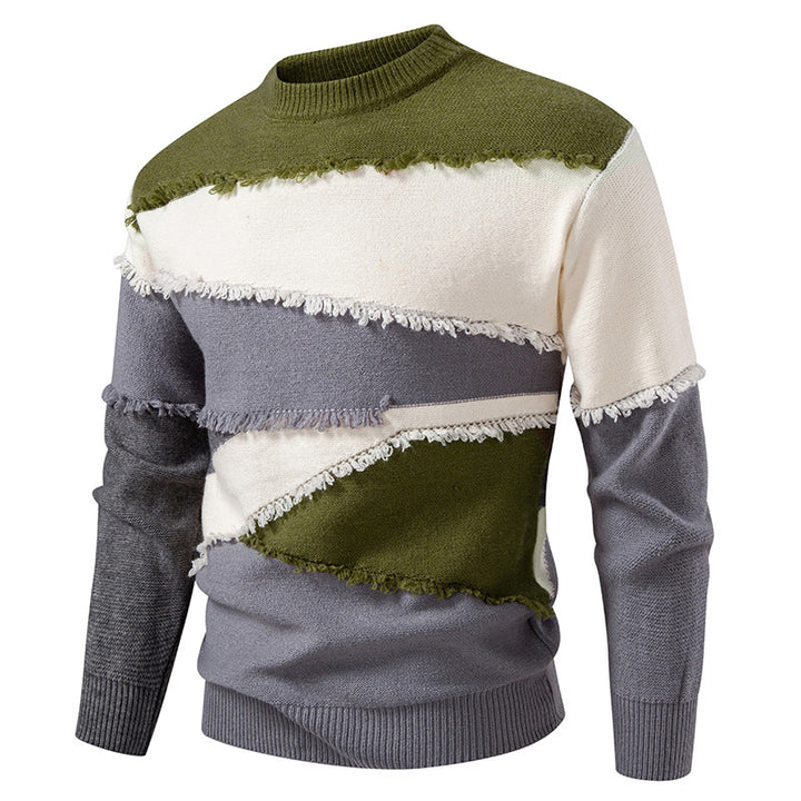 Fashionable men's sweater with a unique fringe design Lune London