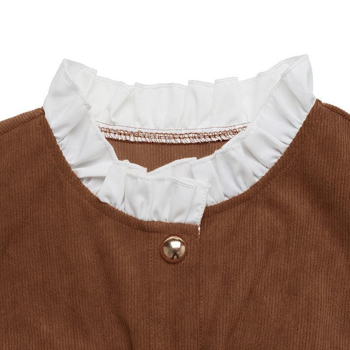 Midi dress for women with elegant button placket, 4 piece pockets and classic collar Lune London