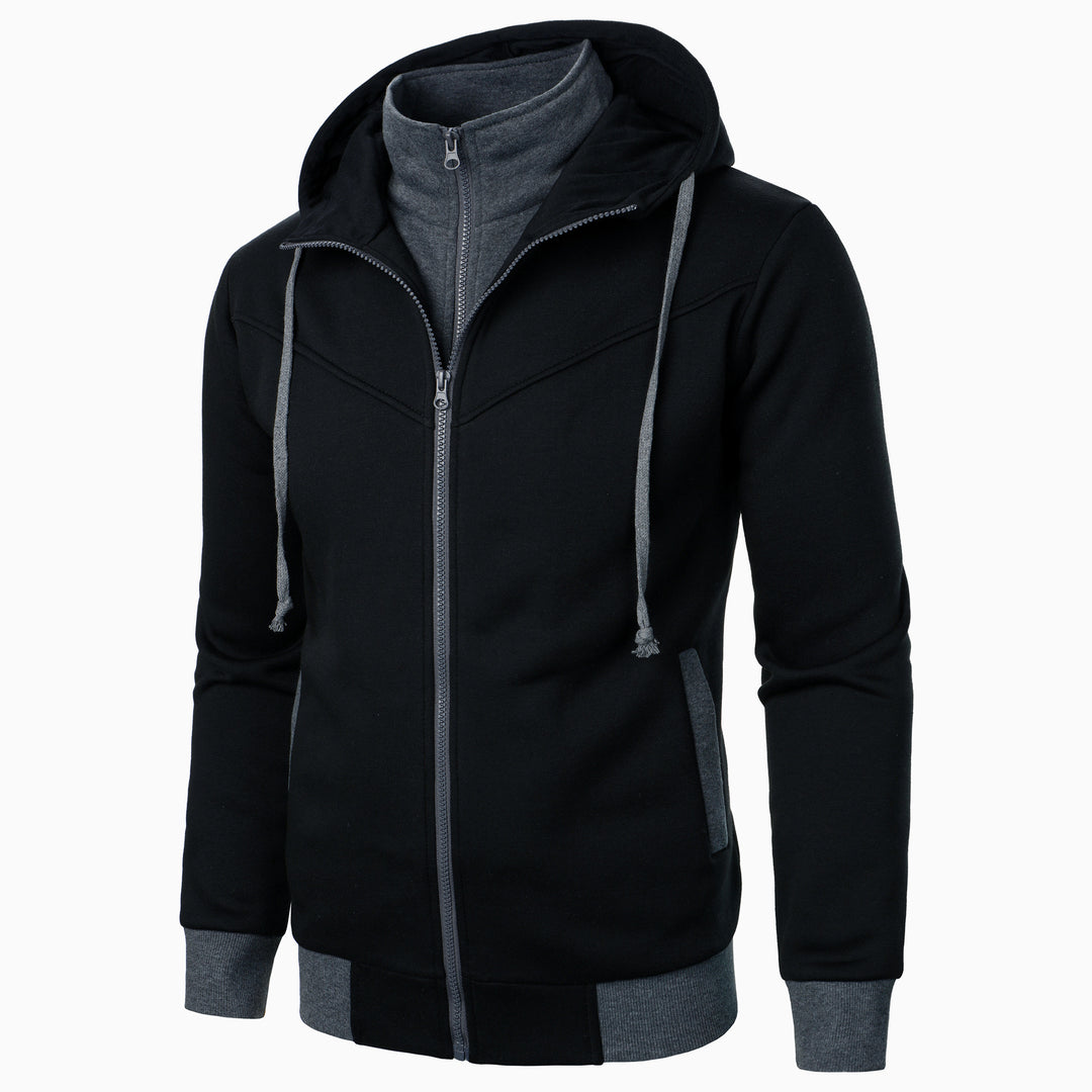 Men's sporty hooded jacket with double-layer design and modern accents Lune London